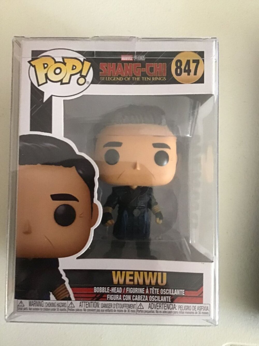 Funko Pop Marvel Shang-Chi WenWu #847 Vinyl Figure Legend Ten Rings w/ Protector